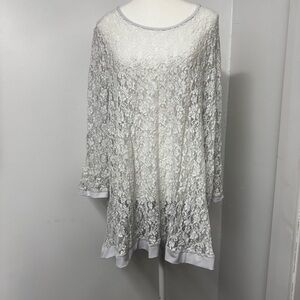 Susan Graver White Lace Top